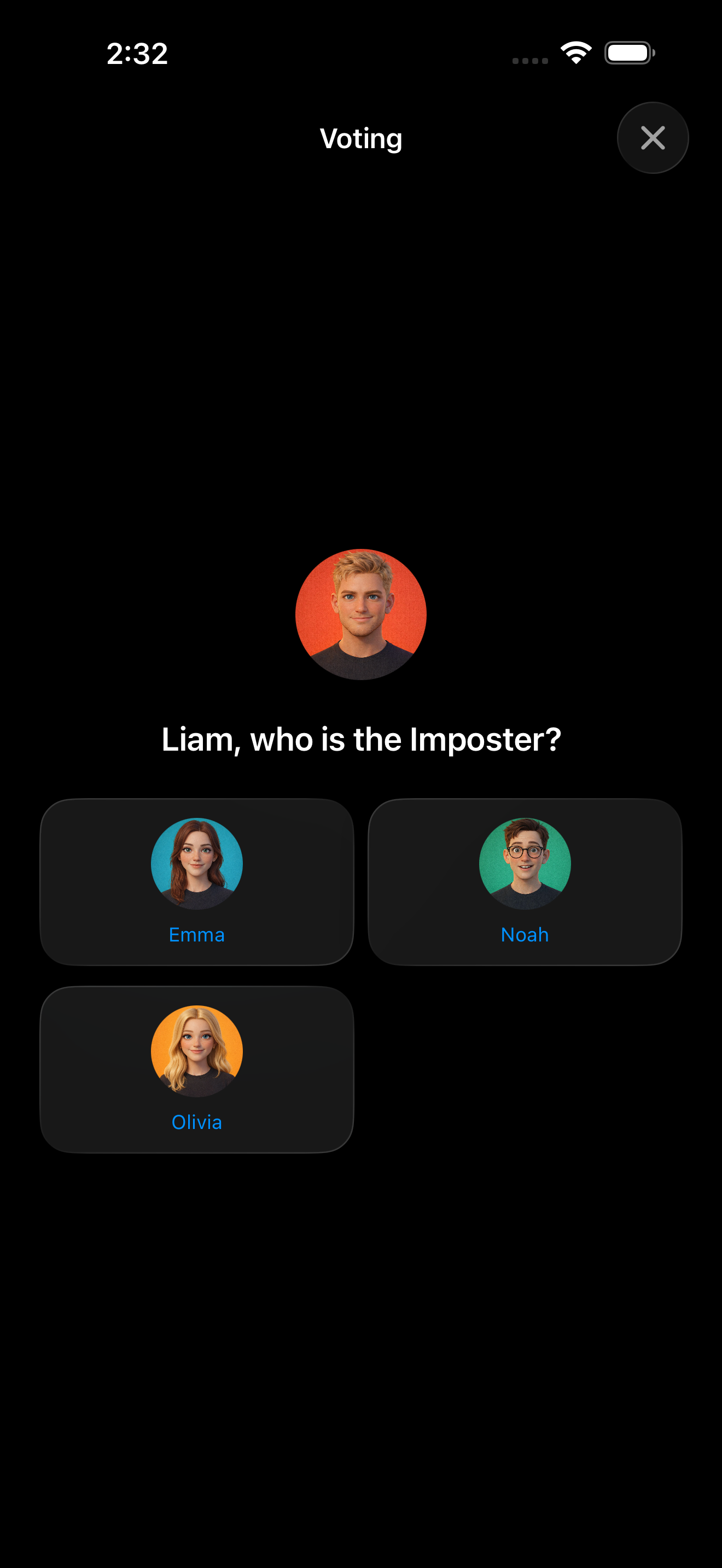 Spy Game app screenshot